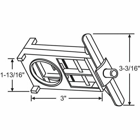 Strybuc Concealed Latch Assembly 91-129